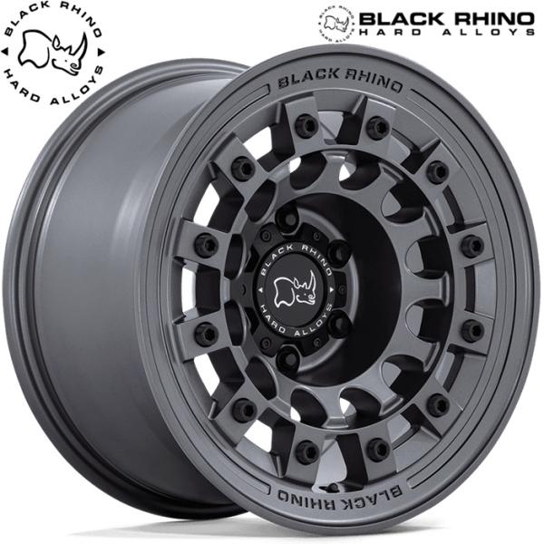 ★数量限定★ Black Rhino【ブラックライノ】FUJI（フジ）17ｘ8.0 +30 5H/114.3 マットガンメタｘ4本｜MB Car-Parts