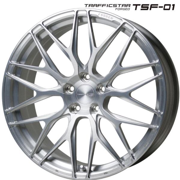 HOTSTUFF【トラフィックスター】TFS-01 20x8.5 +43 5H/114.3 ブラッシュド(BRS)x4本 ※7|MB Car-Parts