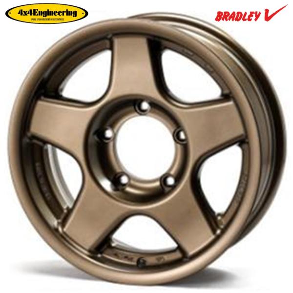 4x4エンジニアリング BRADLEY V【ブラッドレーブイ】16x5.5 +22 5H/139.7 マットブロンズ(MBR)x4本 ※日本製|MB Car-Parts