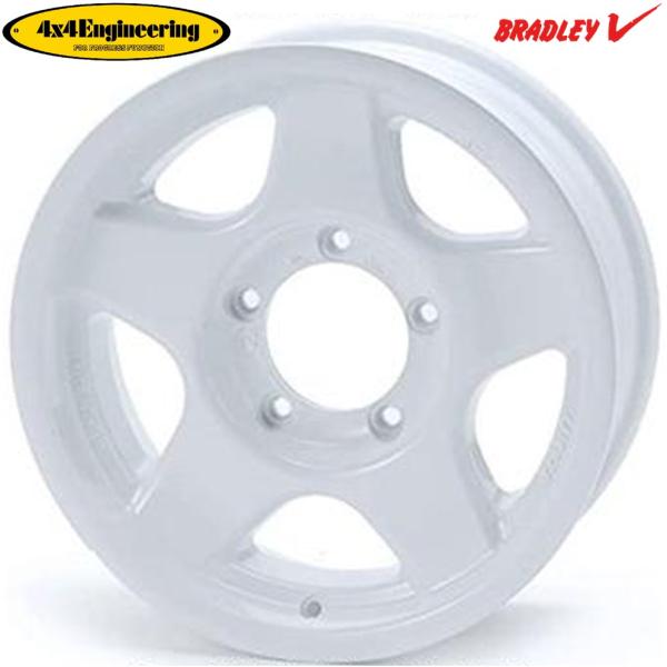 4x4エンジニアリング BRADLEY V【ブラッドレーブイ】16x5.5 +22 5H/139.7 パールホワイト(PW)x4本 ※日本製|MB Car-Parts