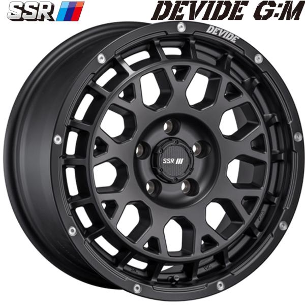 SSR DEVIDE G:M【ディバイドジーエム】14ｘ4.5 ＋45 4H/100 フラットブラック（FB）ｘ4本｜MB Car-Parts