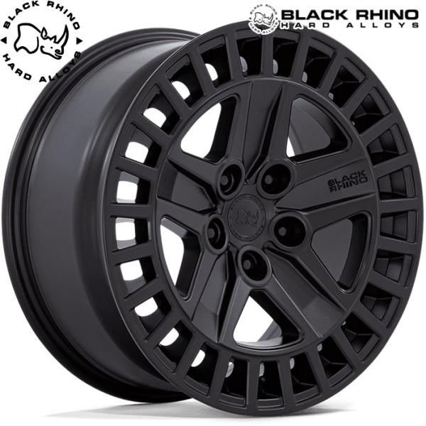 ★数量限定★ Black Rhino【ブラックライノ】ALSTON(オールストン)20x8.5 +25 5H/120 マットブラックx4本 ※ディフェンダー90/110対応