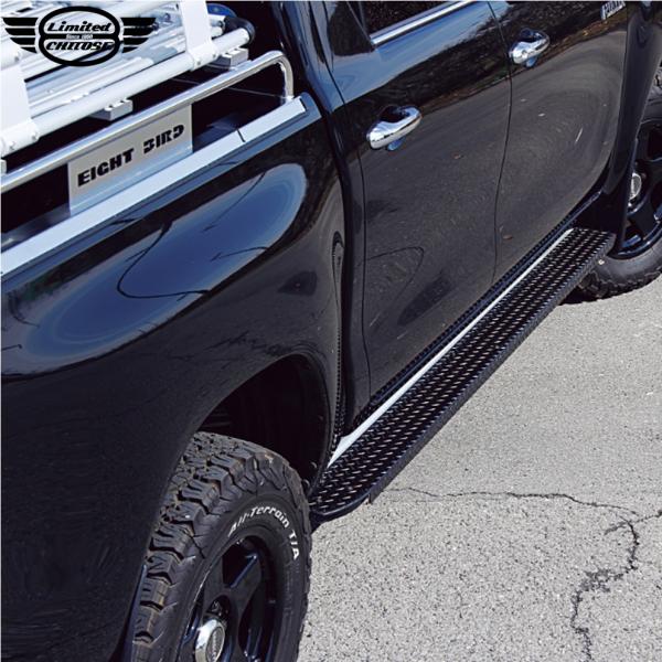 リミテッドチトセ　ハイラックス　アルミ製サイドステップ 楽天市場】リミテッドチトセ RICK'S サイドステップSET アルミ製縞板