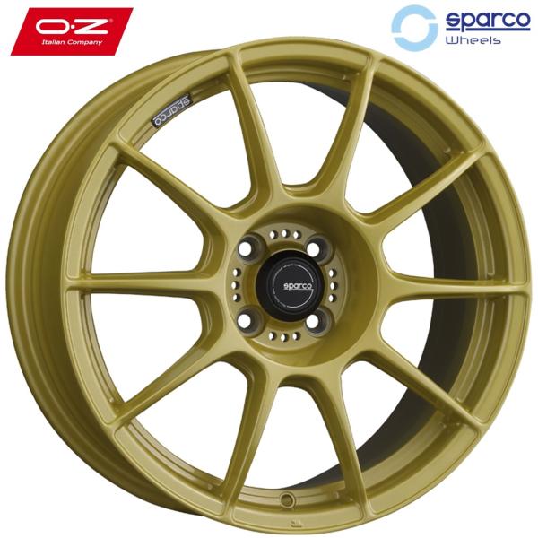 OZ SPARCO【スパルコ FF1】17x7.5 +35 4H/98 ゴールド(G)x4本 アバルト/フィアット専用(パーツキット付属)|MB Car-Parts