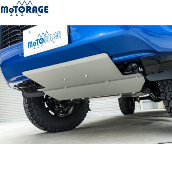 MOTORAGE【モトレージ】スキッドプレート〈ジュラルミン製5mm厚 アルマイト仕上げ カラー:シルバー〉 R2年9月以降車 ハイラックス GUN125