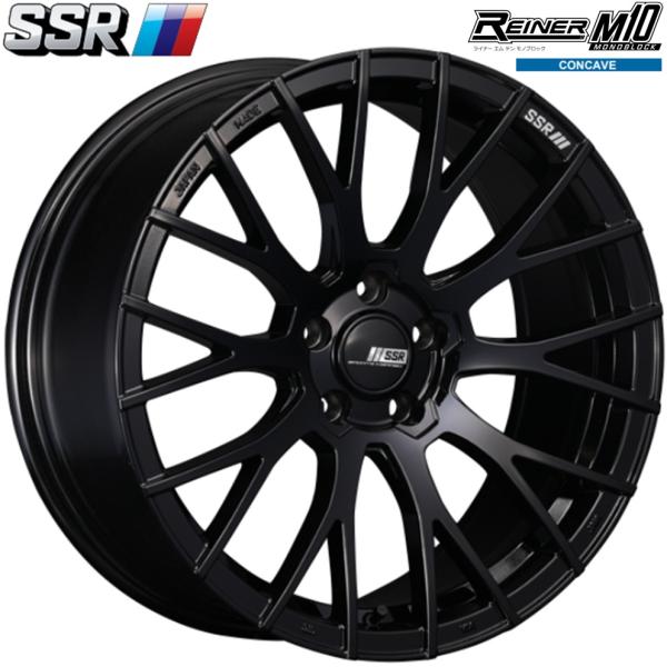 SSR REINER M10 MONOBLOCK【ライナー M10 モノブロック】18ｘ9.5 ＋38 5H/100 グロスブラック（GB）ｘ2本　※コンケイブフェイス