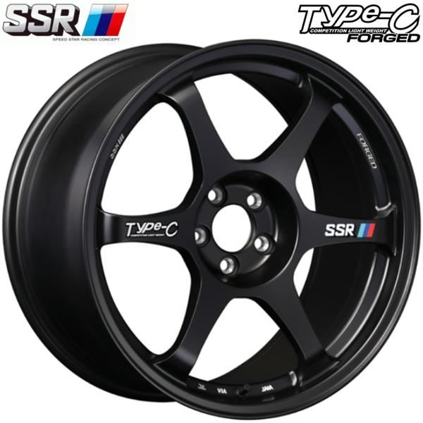 SSR TYPE-C FORGED【タイプC フォージド】18ｘ9.5 ＋45 5H/100 スプリントブラック（SB）ｘ2本