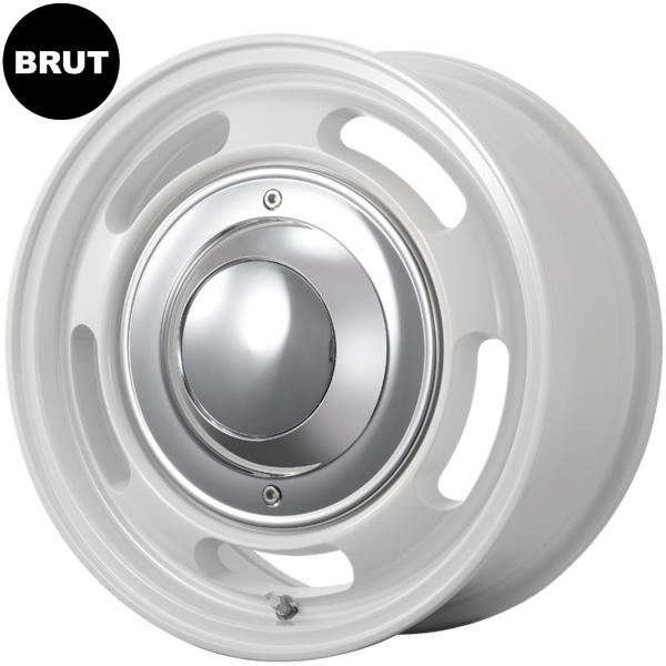 BRUT【ブルート】BR-00 16x6.5 +38 6H/139.7 フレッシュホワイト(FW)x4本※1 付属センターLowタイプキャップ(クローム)※200ハイエース専用|MB Car-Parts