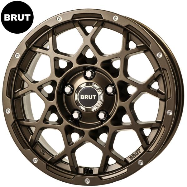 BRUT【ブルート】BR-55 16ｘ6.5 +35 5H/114.3 シャンパンゴールド（CPG）ｘ4本　※デリカD:5等 57,728円