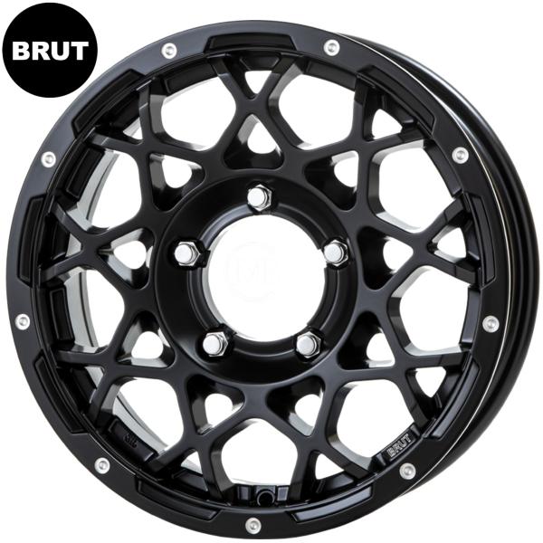 BRUT【ブルート】BR-55 16ｘ5.5 +20 5H/139.7 ミルドサティンブラック（MSB）ｘ4本　※JB23/JB64ジムニー用 55,476円