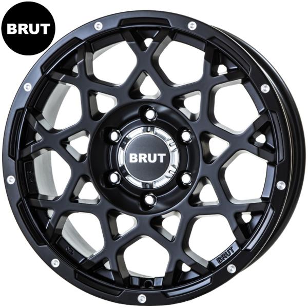 BRUT【ブルート】BR-55 17x7.5 +20 6H/139.7 ミルドサティンブラック(MSB)x4本 ※ランクルプラド150/ハイラックス等|MB Car-Parts