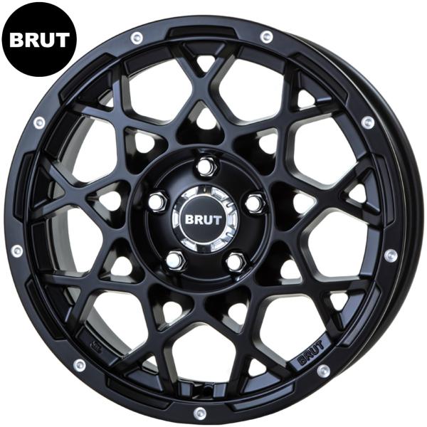 BRUT【ブルート】BR-55 17x7.5 +40 5H/127 ミルドサティンブラック(MSB)x4本 ※Jeepラングラー|MB Car-Parts
