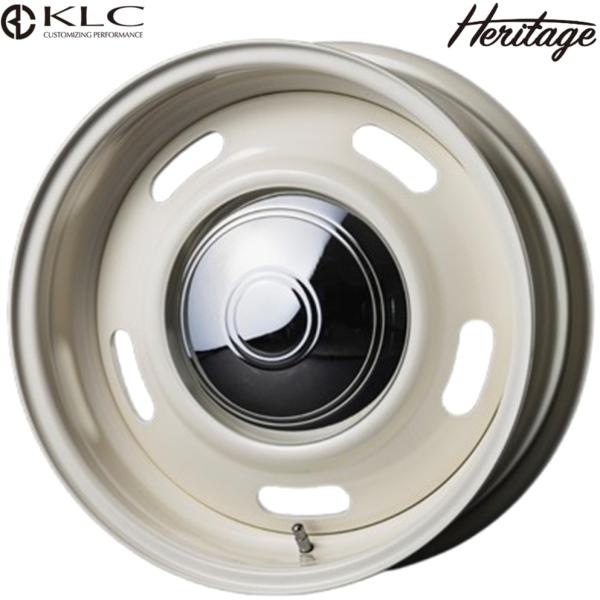 KLC【ケーエルシー】OLD COUNTRY VANILLA（オールドカントリーバニラ） 16ｘ6.0 -5 5H/139.7 バニラホワイト（WH）ｘ4本　※スチール製