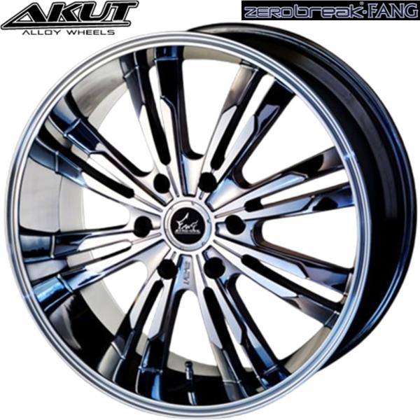 アクト【AKUT】ゼロブレイク ファング（ZEROBREAK FANG） 20ｘ8.5 +20 6H/139.7 クロームポリッシュ（CRP）ｘ4本 99,924円