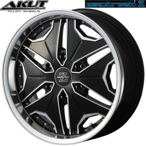 アクト【AKUT】ゼロブレイク ゼット（ZEROBREAK Z） 18ｘ7.5 +37 6H/139.7 ブラックポリッシュ（BKP）ｘ4本｜MB Car-Parts