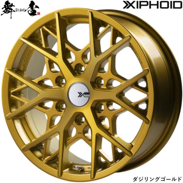 舞杏 BUAN JAPAN（カズキオート）【XIPHOID】ゼフォイド 17ｘ6.5 ＋38 6H/139.7 ダジリングゴールド（DG）ｘ４本