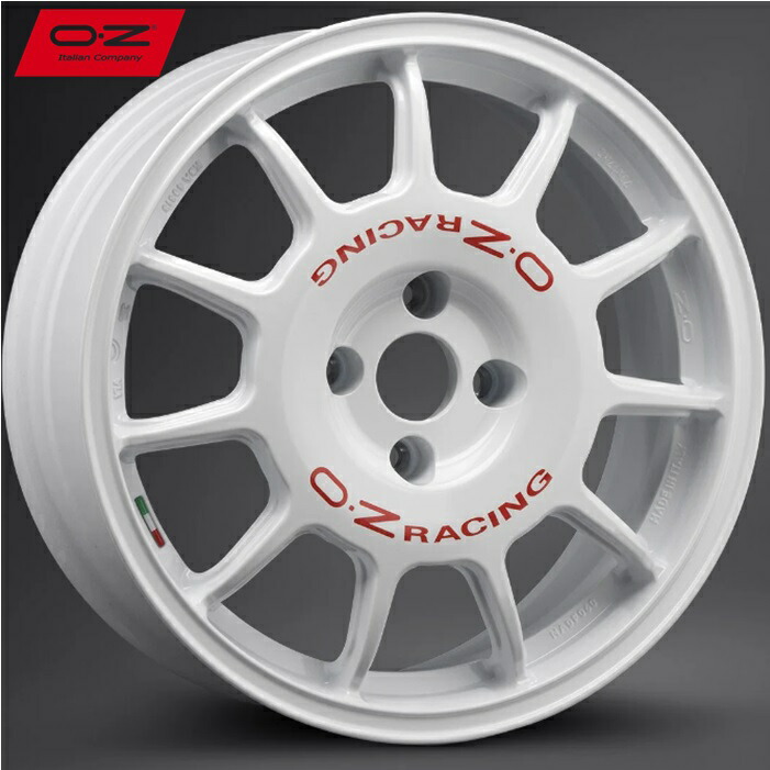 OZ Leggenda【オーゼット レジェンダ】17ｘ7.0 +37 4H/98 レースホワイト（WH）ｘ4本