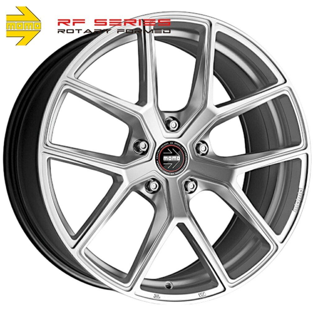 【MOMO】モモ RF-01 (アールエフ ゼロワン) 19ｘ9.5 +45 5H/130 チタンアイス (TI) × 1本