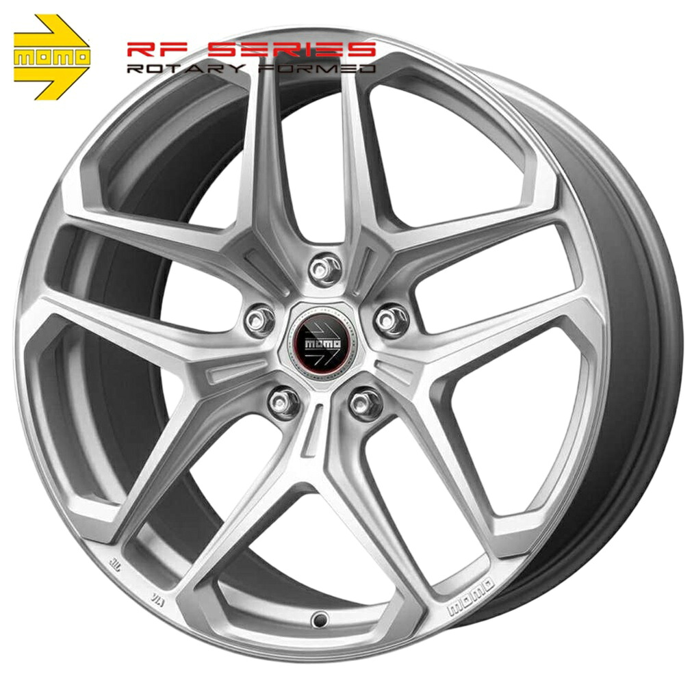 【MOMO】モモ RF-04 (アールエフ ゼロフォー) 20ｘ10.0 +20 5H/112 ハイブリッドシルバー (HS) × 1本