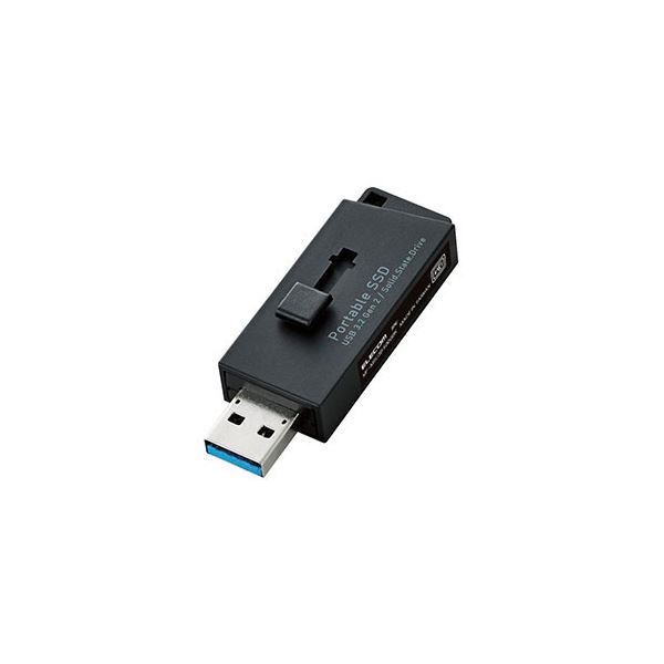 エレコム ESD-EWA0500GBK 外付けSSD 500GB USB3.2 Gen2 ブラック