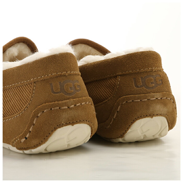 Ugg モカシン 紳士靴 メンズ 内ボア 26cm ブラック 約 アグ スリッポン カジュアル 25cm メンズシューズ 黒 27cm 28cm