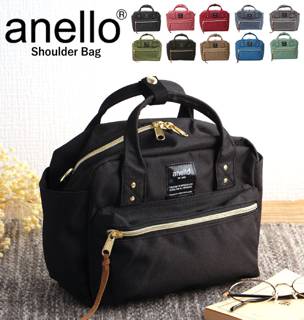 楽天市場 レディース ポリキャン 女の子 かわいい 楽天 ミニ Anello ショルダーバッグ ポリエステルキャンバス 斜めがけ 軽い 2way 杢調 ショルダー アネロ 旅行 ミニショルダー ボストン レディースバッグ Atc1223 斜めがけ ななめがけ おしゃれ オシャレ 軽量