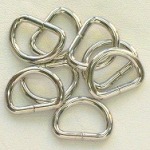 Dカン　１０ｍｍ　50個入り【持ち手　革　テープ　チェーン　ショルダー　カバー　ホック　金具　修理　交換用　付け替え　バッグ　鞄　カバン　ネコポス便対応】