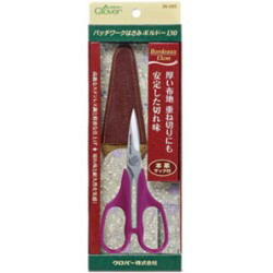ポイント還元最大10倍対象商品 クロバー 36085 パッチワークハサミボルドー130【洋裁道具　製図用品　手芸材料　ソーイング　パッチワーク　和洋裁道具　はさみ　ネコポス便対応】