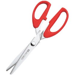 ポイント還元最大10倍対象商品 クロバー　ホビーピンキングハサミ　22ｃｍ　ギザ刃３ｍｍ【洋裁道具　製図用品　手芸材料　ソーイング　パッチワーク　和洋裁道具　はさみ　ネコポス便対応】