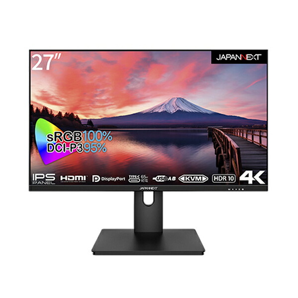 JAPANNEXT ジャパンネクスト マイコン管する JN-IPS273UHDR-C65W 27型 4K(3840×2160） /広広とした
