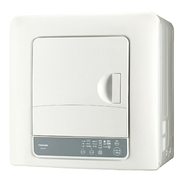TOSHIBA 東芝 衣類乾燥機 ED-45A4-W ピュアホワイト 乾燥容量4.5kg 電気式(50Hz/60Hz共用)|家電横丁店