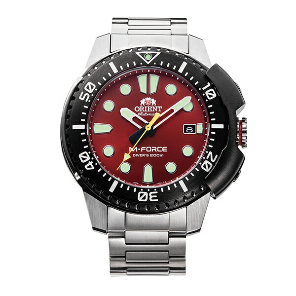 ORIENT オリエント 時計 自動巻き スポーツ 潜水用防水 M-FORCE RN-AC0L02R レッド