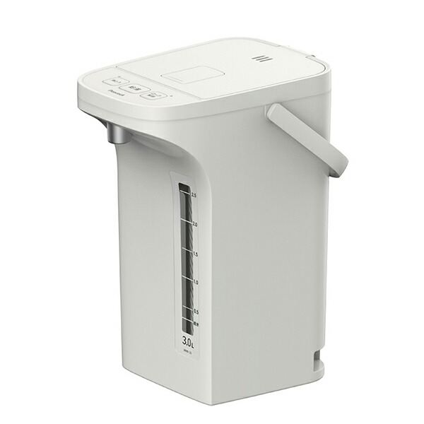 ピーコック魔法瓶産業 WMR30 早沸きポット 3.0L アッシュホワイト WMR-30