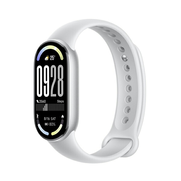Xiaomi シャオミ スマートウォッチ BHR07PSGL Xiaomi Smart Band 10 Glacier Silver スマートフォン・タブレット-スマートウォッチ本体