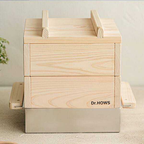 TTS ティティエス Dr.HOWS ヒノキ蒸し器2段フルセット CSU10100001 せいろ｜家電横丁店