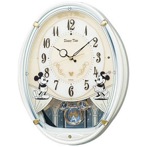 セイコー FW579W からくり時計 Disney Time（ディズニータイム）ミッキー&フレンズ 白パール FW579W 電波自動受信機能有｜家電横丁店