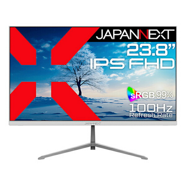 ジャパンネクスト(JAPANNEXT) JNIPS238FHD2C6W USB-C繋ぎ合わせる マイコン管する 白いこと JN-IPS238FHD2-C6-W 23.8型 盛りだくさん固定ディスク(1920×1080) 広広とした ディスプレイ-パソコン・周辺機器