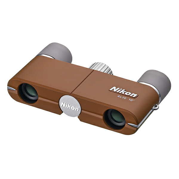ニコン 4X10DAB 双眼鏡 遊 4&times;10D CF アンバーブラウン ［4倍］｜家電横丁店