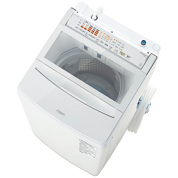 AQUA 全自動洗濯機9Kg AQUA ホワイト AQW-VP9B(W) 乾燥3.0kg 上開き 簡易乾燥(送風機能)｜家電横丁店