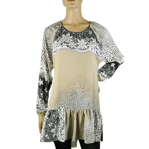 品質のいい インポートワンピース 送料無料 イタリア インポート ブランド 秋冬 Imperial チュニックワンピース ベージュ系 送料無料 あす楽対応 コンビニ受取対応商品 安心買い保障できる