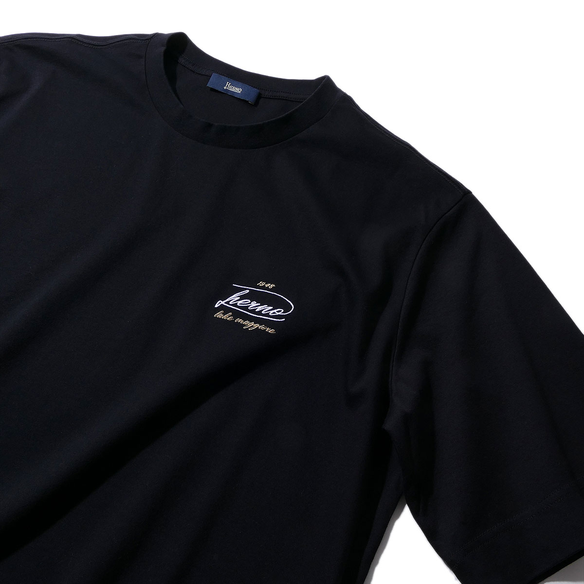 [20%OFF]地獄ノ コットンインターロックティーシャツ JG000282U 9300黒いこと HERNO メンズ ブランド名 差し上げ物 2026SS 2026年春夏[060310] 父の日
