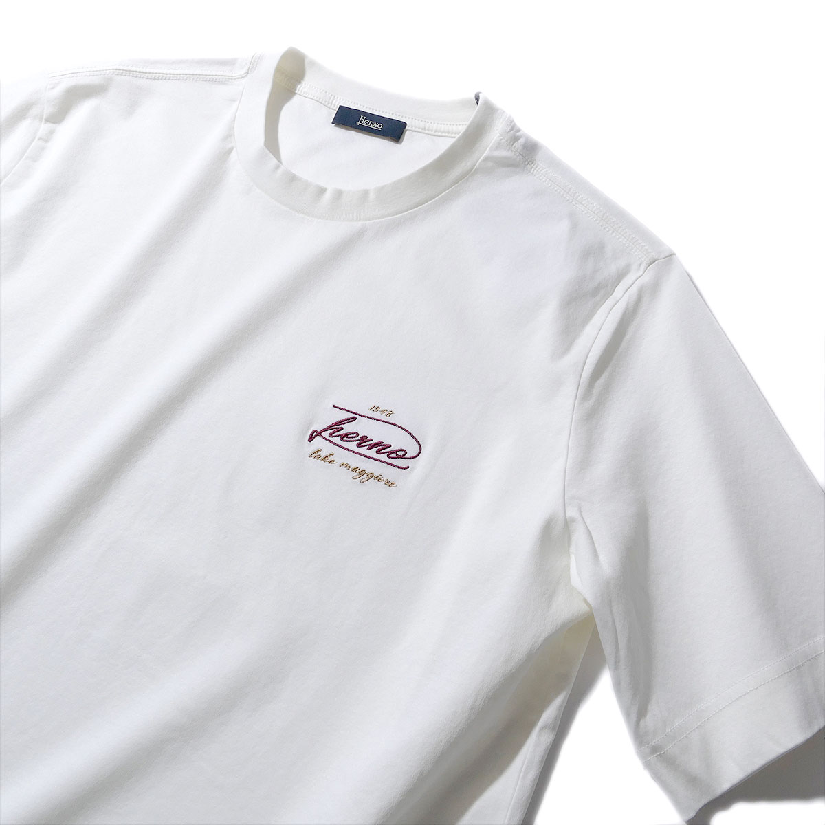 [20%OFF]地獄ノ コットンインターロックティーシャツ JG000282U 1000象牙色 HERNO メンズ ブランド名 差し上げ物 2026SS 2026年春夏[060310] 父の日