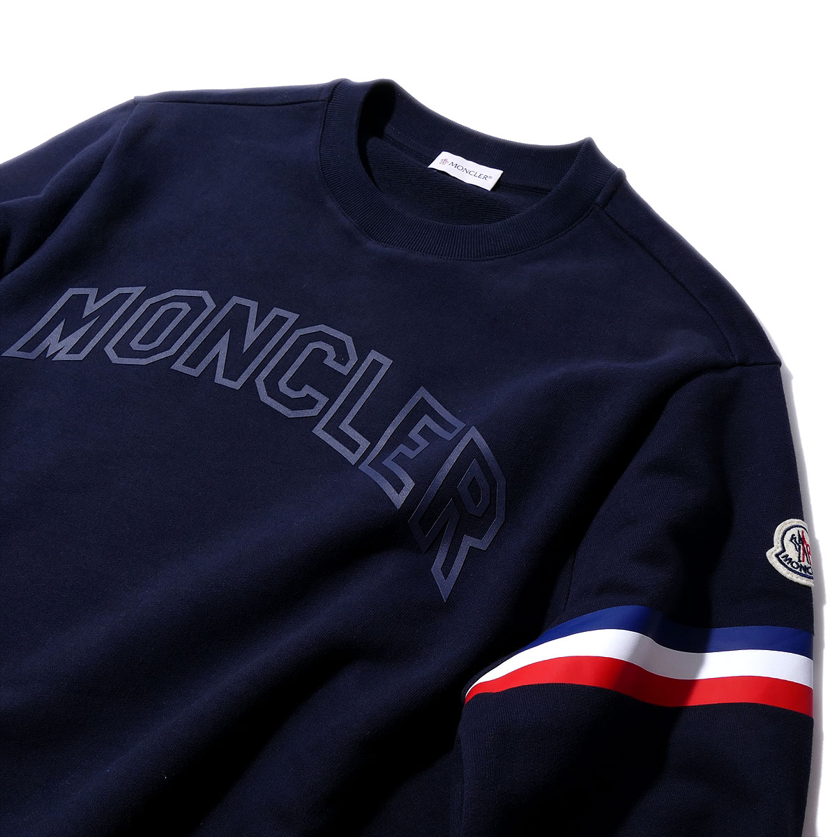 2023SS Newモンクレール スウェットシャツ 8G00005 778ネイビー MONCLER メンズ トレーナー2023年春夏  モーダオンライン