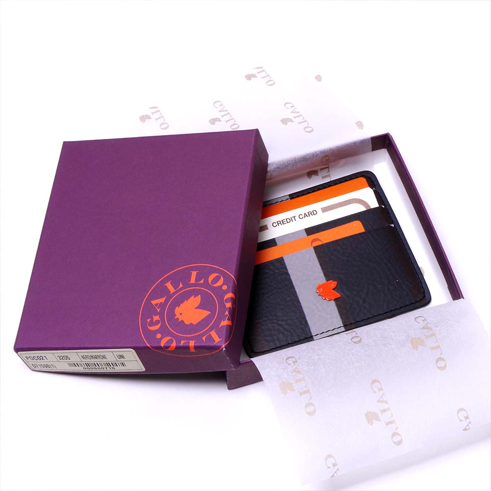 【楽天市場】ガロ(GALLO)イタリア製 カードケース 3205(ブラック/ブラウン系)(ガッロ)【カードケース パスケース ポイントカード