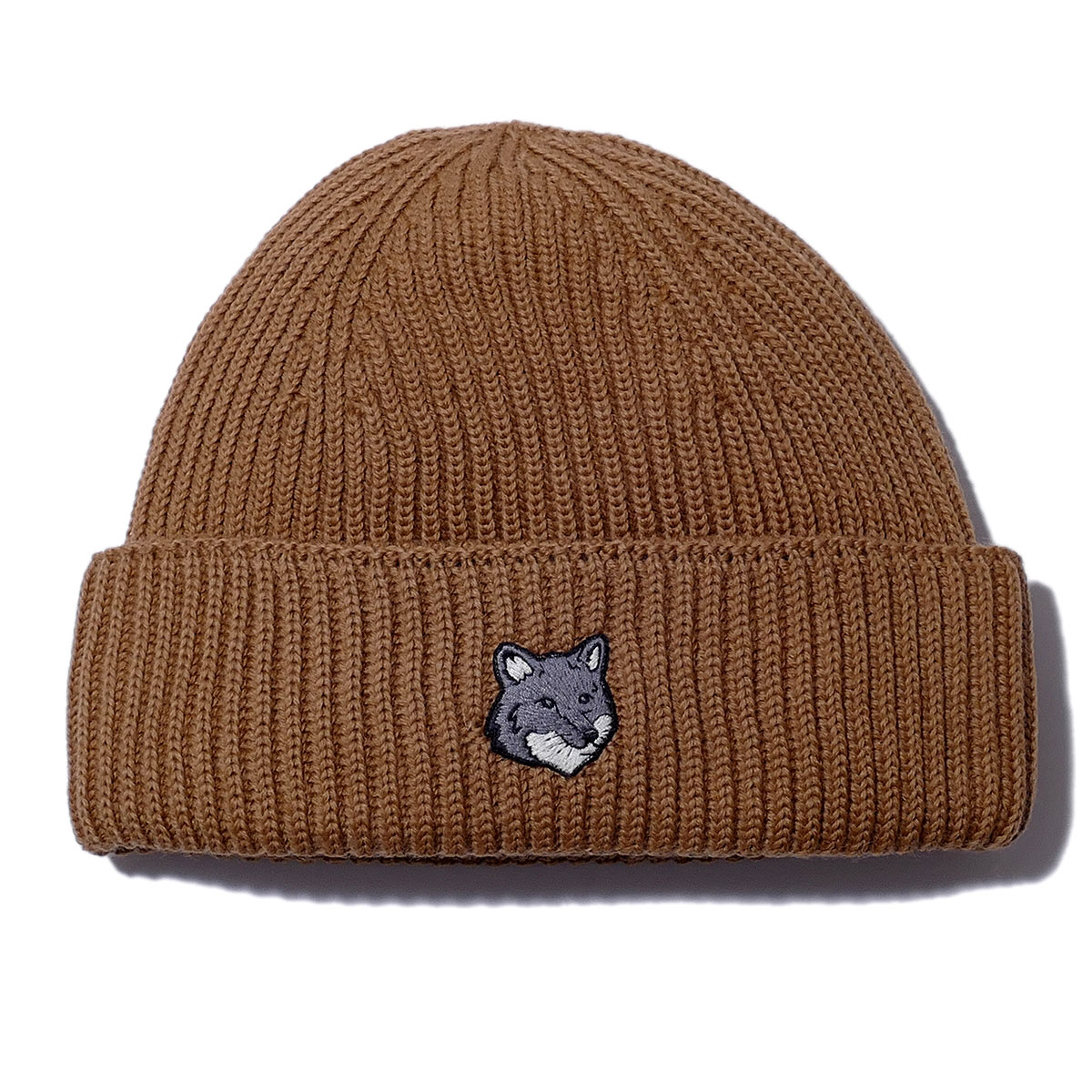 楽天市場】メゾンキツネ ニット帽 ビーニー フォックスヘッド ベージュ