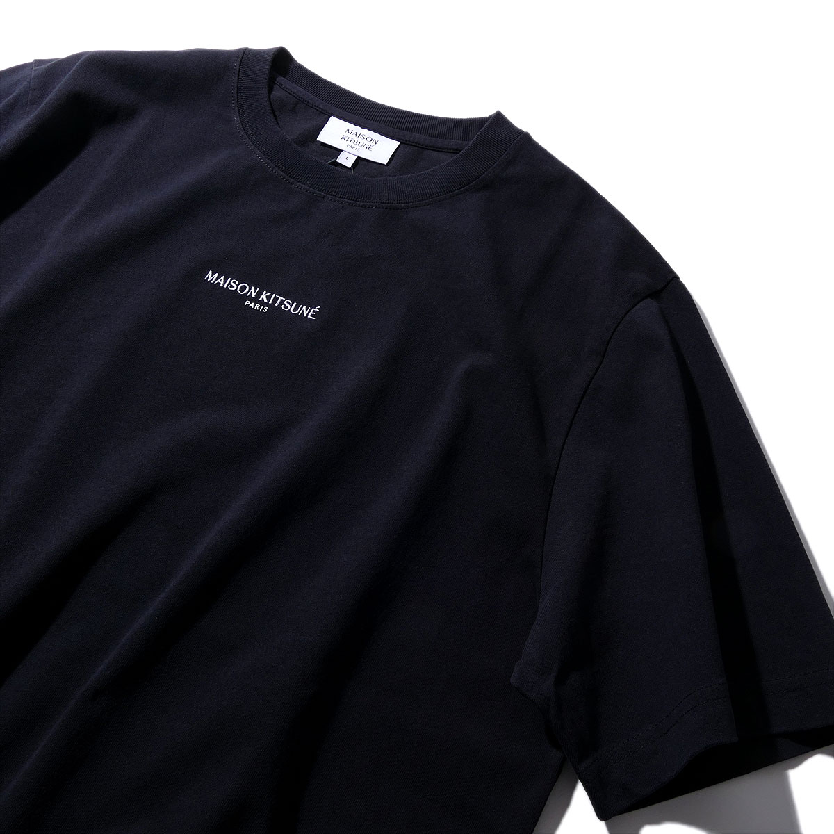 メゾンキツネ MAISON KITSUNE PARIS コンフォート Tシャツ QM00100K BLACK メンズ ブランド 2026SS 2026年春夏
