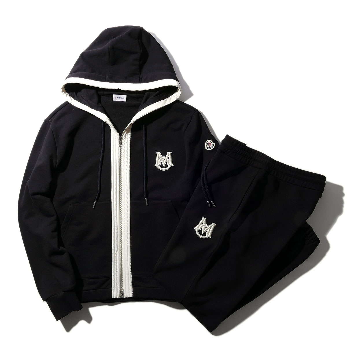 モンクレール スウェットパーカー セットアップ 8G00019 ブラック MONCLER メンズ 2026SS 2026年春夏
