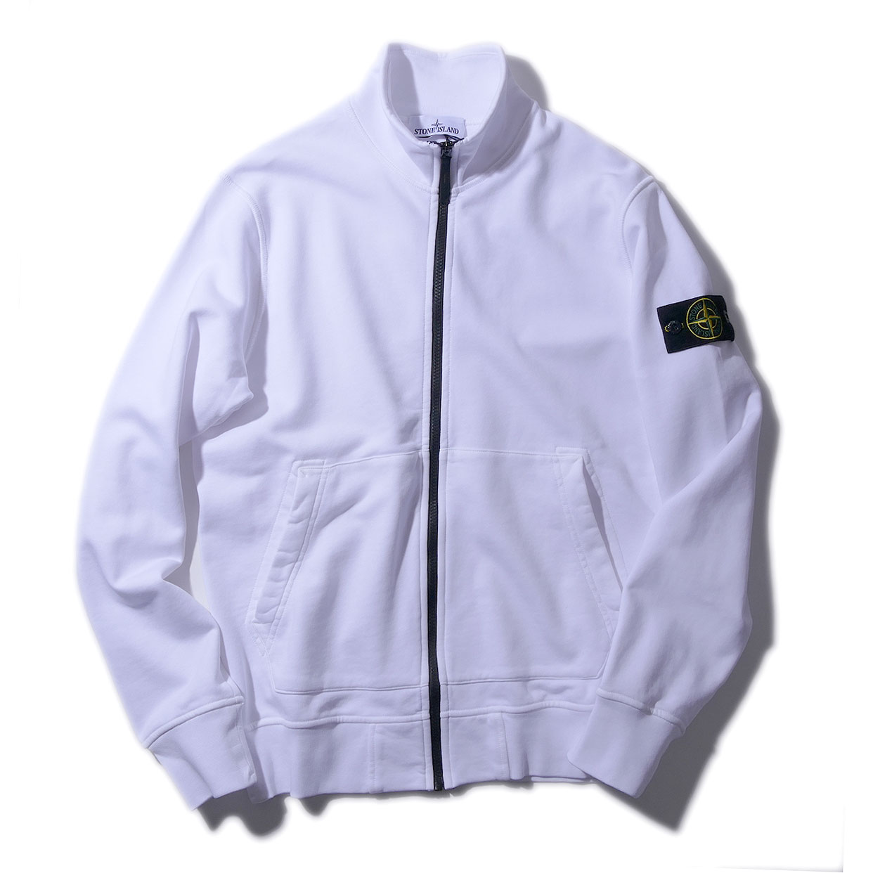 ストーンアイランド トラックジャケット 6100063 V0001ホワイト STONE ISLAND スウェット ORGANIC COTTON FLEECE メンズ ブランド 2026SS 2026年春夏