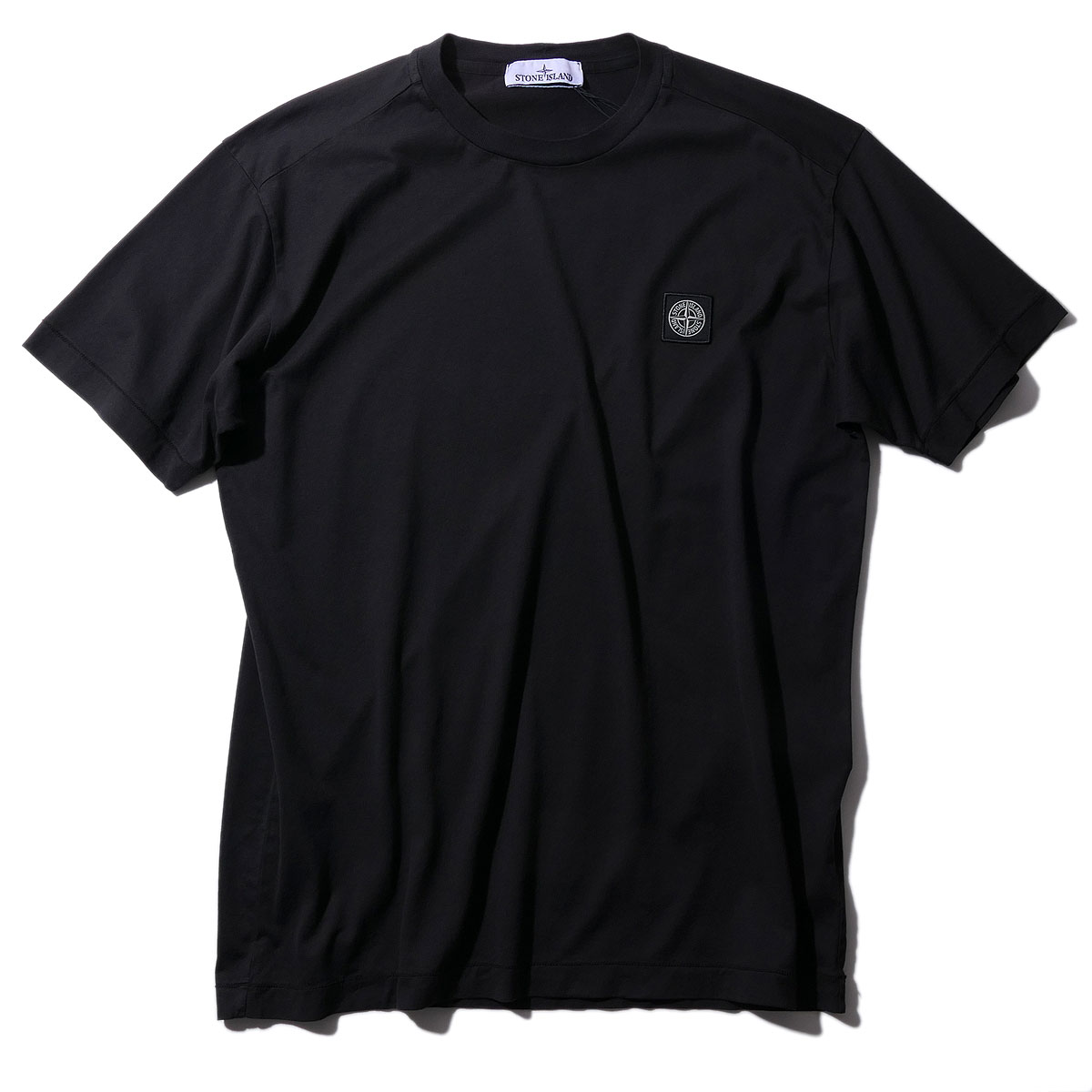 ストーンアイランド 60/2綿織物プルオーバー 2100027 V0029黒いこと  STONE ISLAND メンズ ブランド名 半袖 2026SS 2026年春夏[060310] 父の日