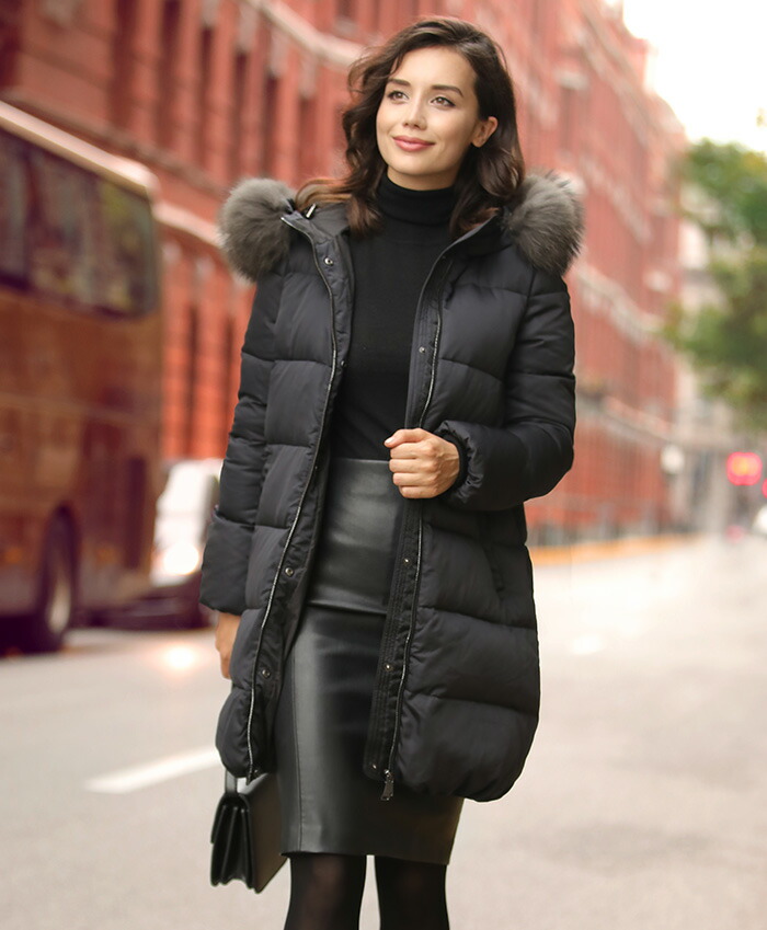 25％OFFクーポン配布中】 ダウンコート レディース ロング ファー